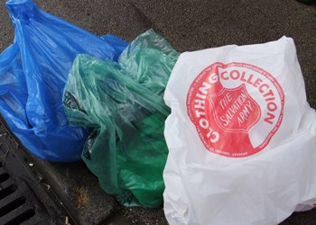 The council is trialling three bags for the collection of textiles